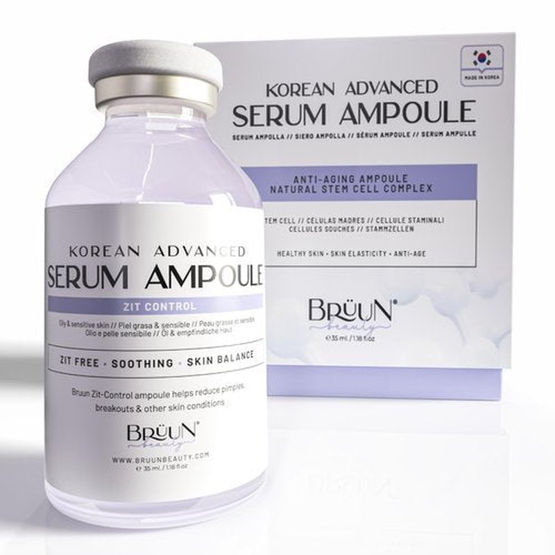 BRÜUN AC - Control Clear and Pure Vita Plus Ampoule - Micro Needling Korean Booster for Face and Body to Use with and without Derma Pen Microneedling Skin Care Serum 1.18 oz