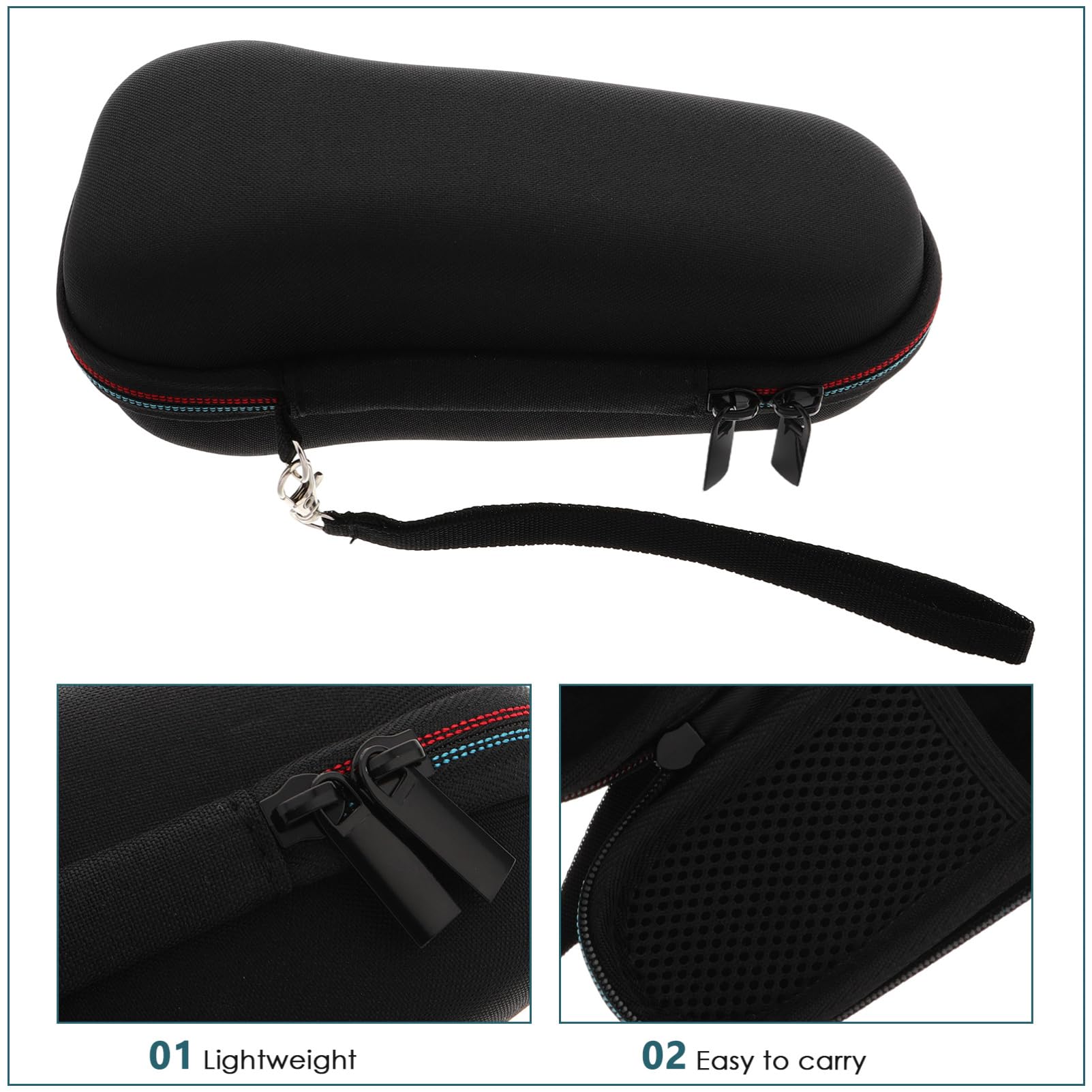 FOMIYES Travel Razor Case Portable Anti-Pressure Shaver Storage Bag with Anti-Slip Interior for Business Trips and Outdoor Use