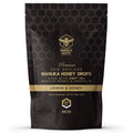 Manuka Honey Drops UMF 15+ | MGO 514+ & Propolis - Natural Soothing Drops with Lemon & Honey Flavor - 25 Count