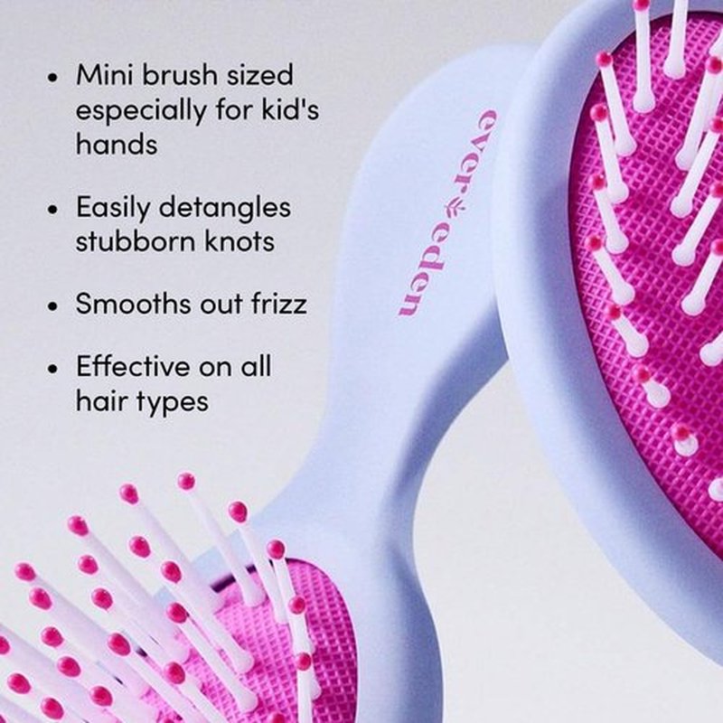 Evereden Kids Detangling Brush: Kids Hair Brush for Detangling Every Hair Type - Pain-Free Kids Hair Management - Ergonomic Grip Perfect for Children's Hands