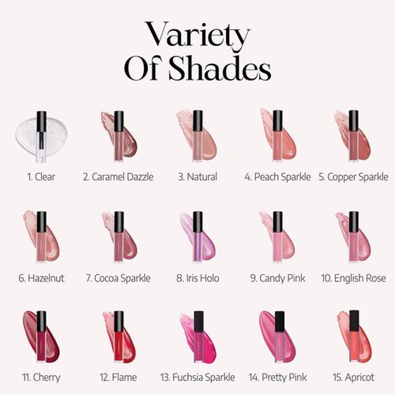 Radiant Professional Lip Glaze – Ultra Glossy, Non-Sticky & Long Lasting Lip Gloss for Women, Hydrating Lip Makeup with Aloe Vera & Hyaluronic Acid, Vegan High Shine Lipgloss - 10 ENGLISH ROSE