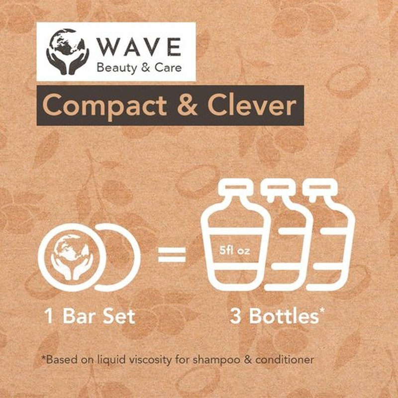 Shampoo and Conditioner Bar, Argan Oil - Sulfate Free Solid Shampoo and Conditioner Bars Set, Vegan Hair Care for All Hair Types, Long Lasting (120 uses) Travel Friendly, Made in the USA