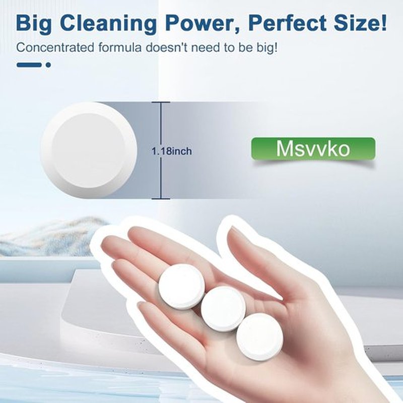Msvvko Toilet Bowl Cleaner Tablets - 30 Pack | Automatic Hands-Free Continuous Cleaning Solution