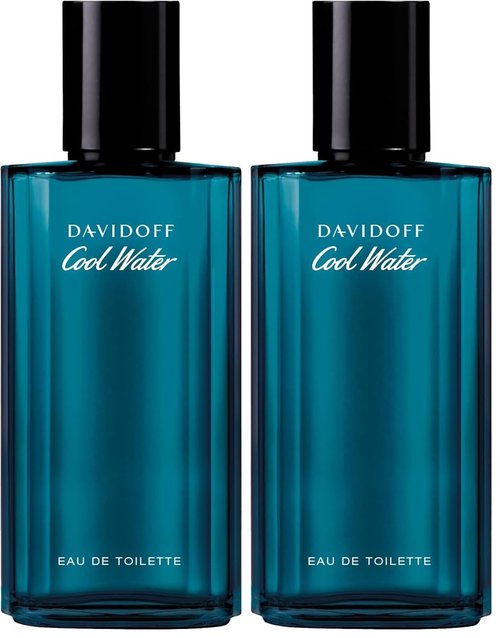 Davidoff Cool Water Eau de Toilette - Aromatic Men's Cologne with Coriander, Mint, Lavender & Amber - Long-Lasting Scent