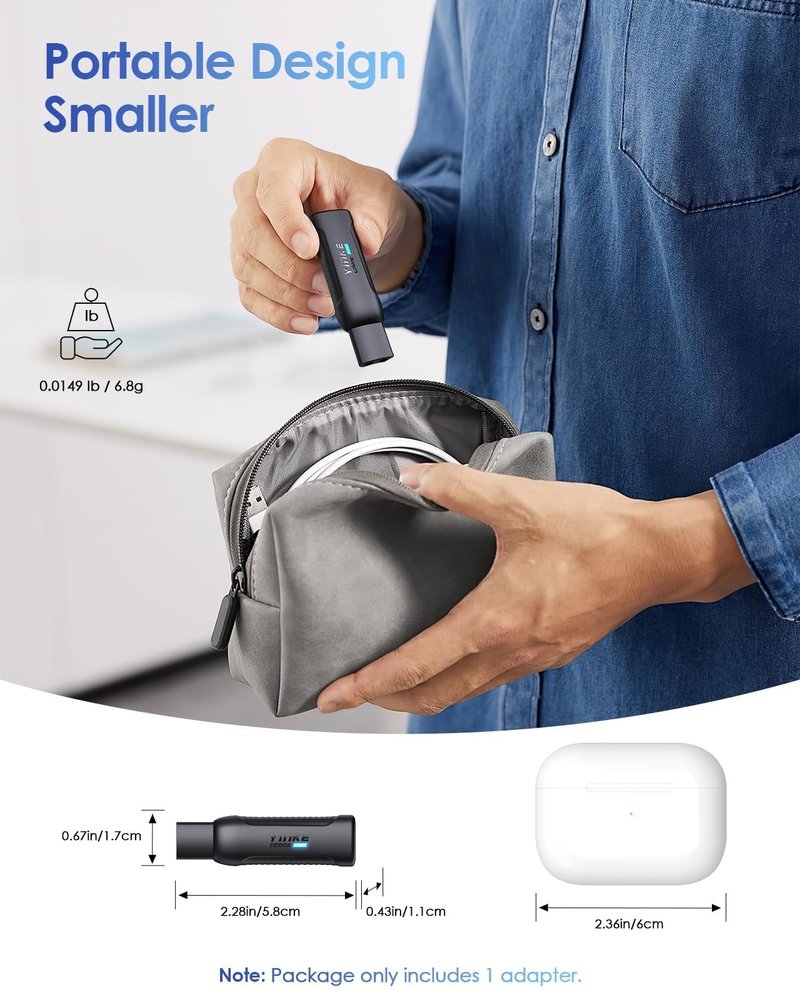 12V/3.5V Mini Type-C Shaver Charger Adapter for Braun 1/3/5/6/7/9/XT5 Series Electric Shaver, Portable USB-C Razor Charger Adapter Replacement