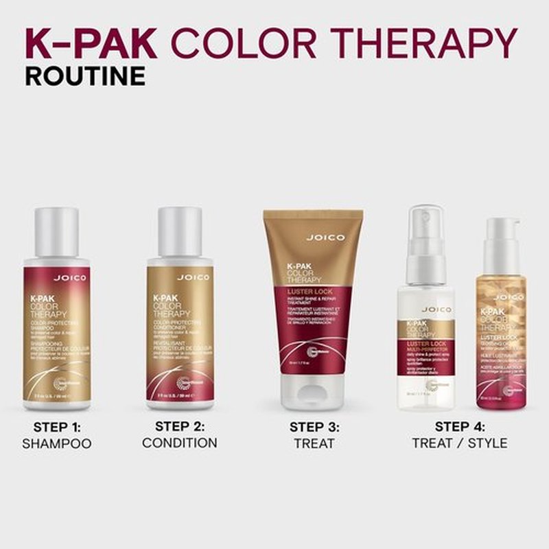 Joico K-PAK Color Therapy Conditioner - Color Protection & Shine Boost | Repair Breakage & Rebuild Damaged Hair with Keratin & Argan Oil