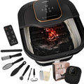 FOFOJÔY Collapsible Foot Spa Bath with Heat and Massage Roller, Bubble, Temperature Control, Remote Control, Foot Pedicure Kit, Pedicure Foot Spa