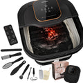 FOFOJÔY Collapsible Foot Spa Bath with Heat and Massage Roller, Bubble, Temperature Control, Remote Control, Foot Pedicure Kit, Pedicure Foot Spa