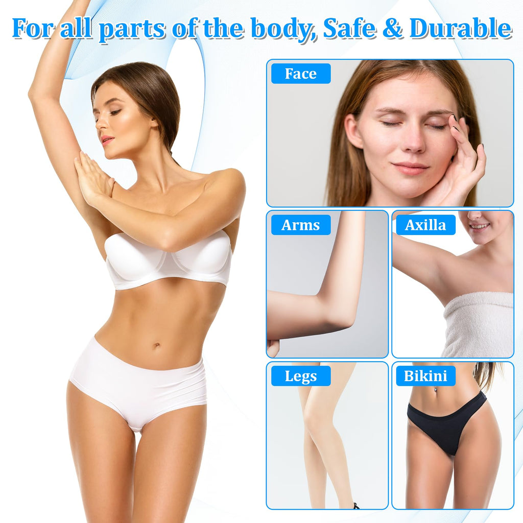 SHENLIU 1200 Pcs Wax Strips Non Woven for Women Men