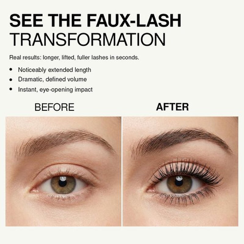 Palladio Double Agent Lash Extender Undercover Fiber Booster Mascara, dual lash system, increase eyelash length and volume, boost lashes for a bold dramatic look, voluminous makeup mascara, Jet Black
