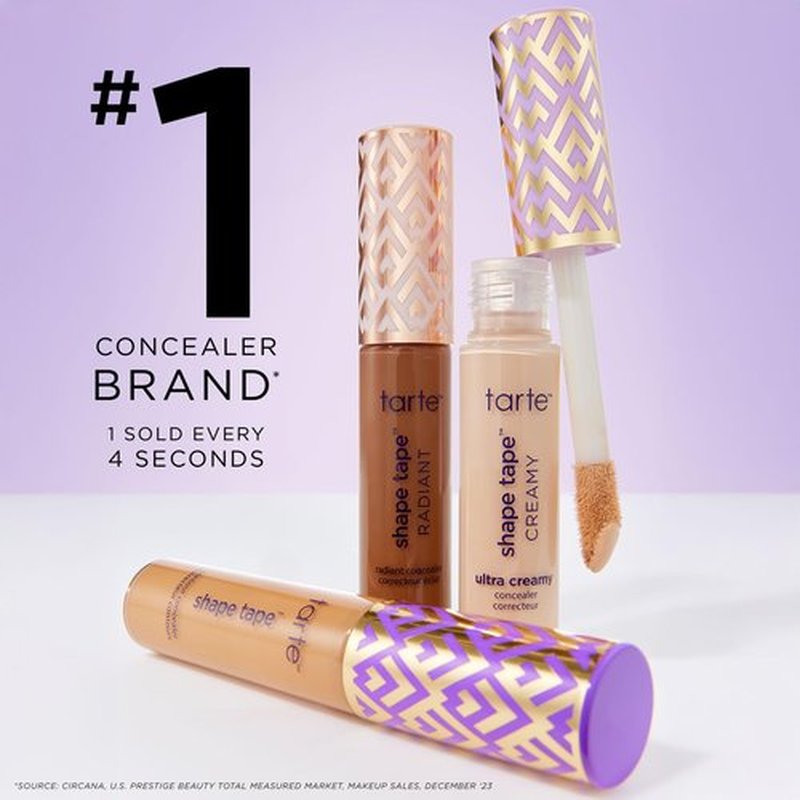 tarte icons shape tape concealer & maracuja juicy lip duo – Full Coverage Concealer with Hydrating Nourishing Lip Gloss Balm, Vegan & Cruelty-Free, travel size, 29N light-medium