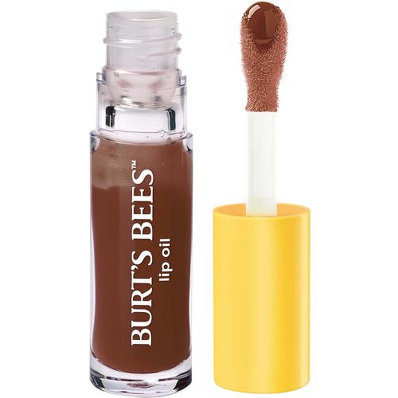Burt's Bees Lip Oil - Golden Hour Hydration | Nourishing Jojoba Oil, Sheer Color, 0.15 oz