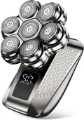 7D Electric Head Shaver - 5-in-1 Grooming Kit for Bald Men | Waterproof, Travel-Ready, LED Display
