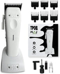 TPOB Mini Play Professional Hair Clippers - Compact Design for Precision Cutting | White Finish