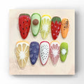 Wsliana Handmade Press On Nails - Medium Almond False Nail Tips, 3D Fruit Design, 10pcs Reusable Glue On Acrylic Fake Nails, Long-Lasting, Easy Fit | Fashionable Nail Kit | Natural Look (076, M)