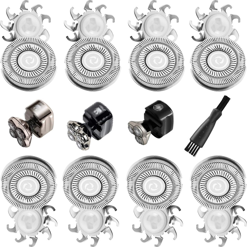 SOLASKY Double-Ring 8pcs Shaver Razor Blade for Pitbull Skull Shaver Replacement head shaver Heads Blades (8 PCS)