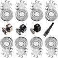 SOLASKY Double-Ring 8pcs Shaver Razor Blade for Pitbull Skull Shaver Replacement head shaver Heads Blades (8 PCS)