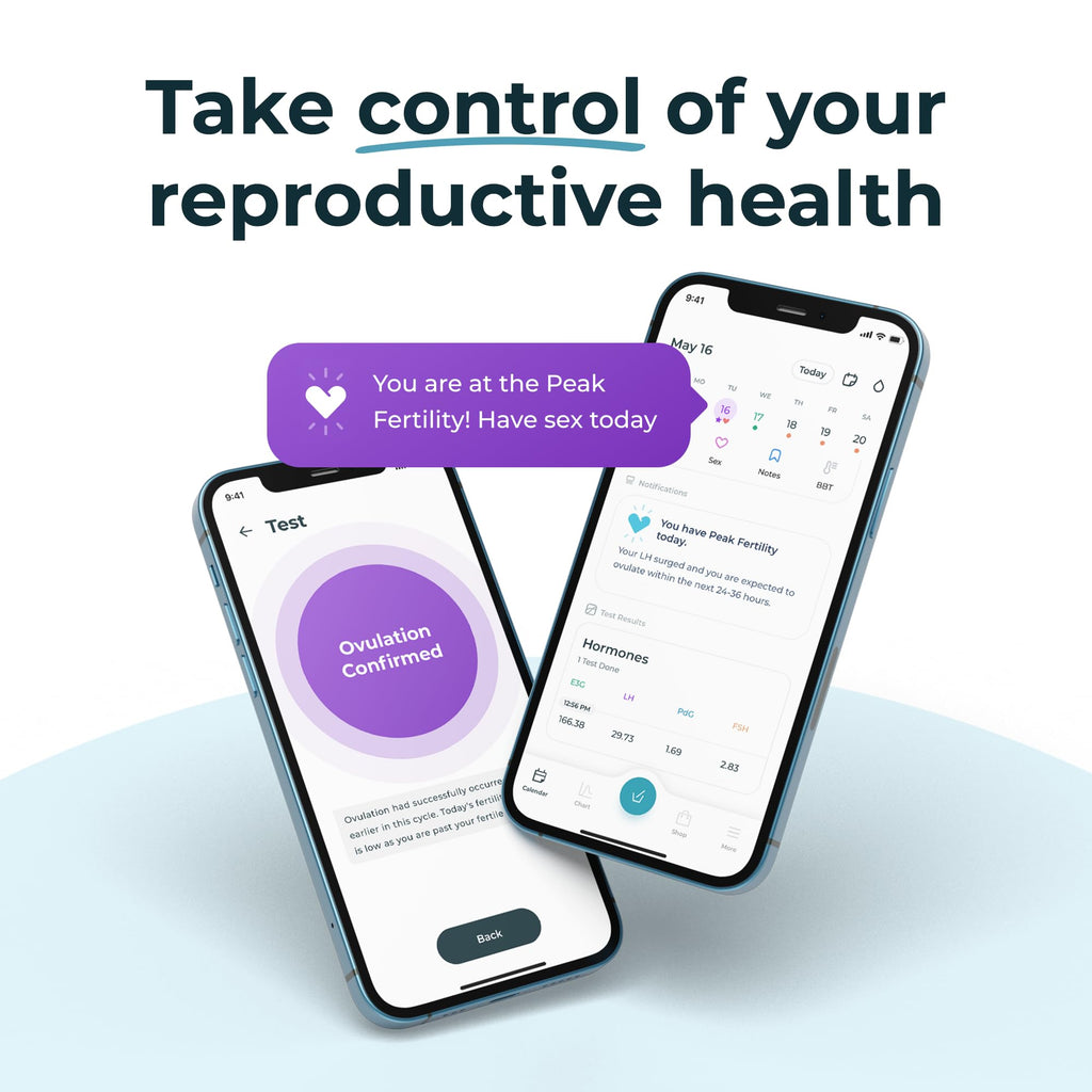 Inito Fertility Monitor & Hormone Tracker for Women | Estrogen, LH, PdG (Urine Metabolite of progesterone), FSH | Track and Confirm Ovulation | Includes 15 Strips (Compatible with iPhone 16 Pro Max)