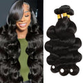 Body Wave Bundles Human Hair 20 22 24 Inch 100% Unprocessed Brazilian Raw Weave 3 Bundle Quick Weave Hair Extensions for Black Women Natural Color