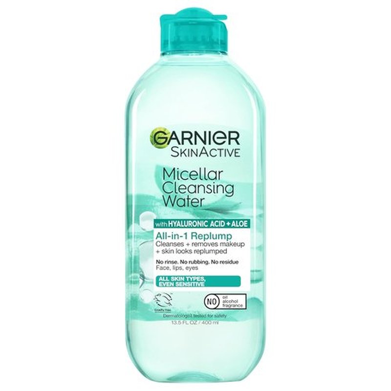 Garnier Micellar Water - Hydrating Facial Cleanser & Makeup Remover with Hyaluronic Acid | 13.5 Fl Oz