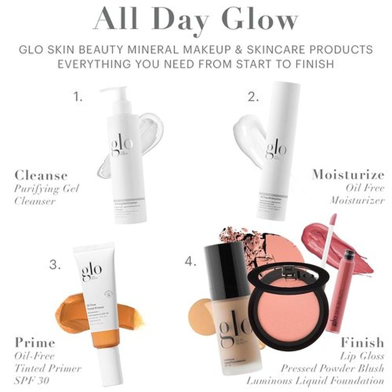 Glo Skin Beauty Blush - Sheer Petal Pressed Powder for High Pigment, Natural Glow Makeup