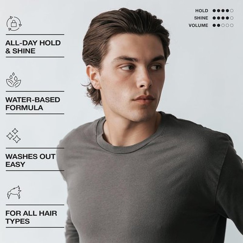 CRVFT Pomade 2oz | Medium Hold Styling Gel - Semi-Matte Finish for Men - Water-Based, Boss Scented