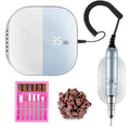 Madenia Professional Nail Drill Machine - 35,000 RPM Electric Efile Kit for Acrylic Nails | Compact Touch Screen Design, Blue
