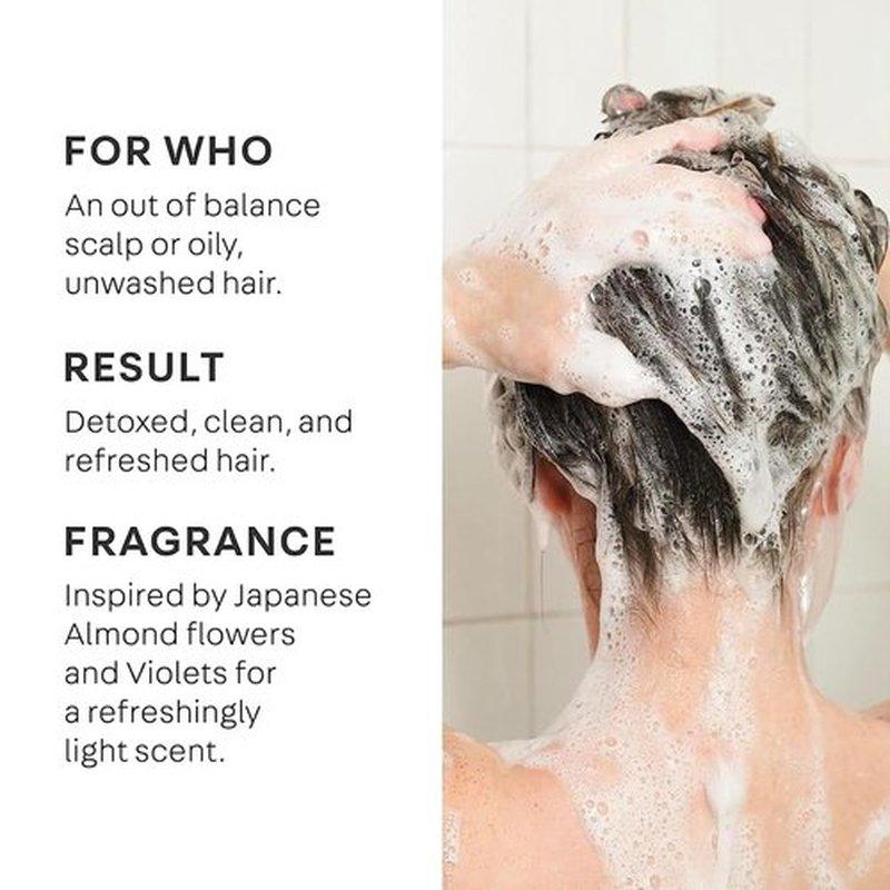 NatureLab.TOKYO Perfect Clean Clarifying Scalp Scrub 2-in-1 Shampoo and Scalp Scrub Hair Treatment (8.1 oz) & Perfect Clean Scalp Balancing Sake Rinse (7 oz)