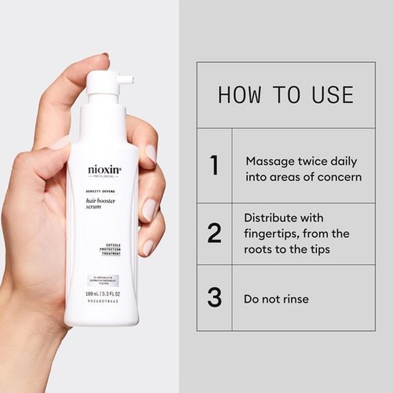 Nioxin Hair Booster Serum - Advanced Leave-In Treatment for Stronger, Healthier Hair | 3.4 Fl Oz