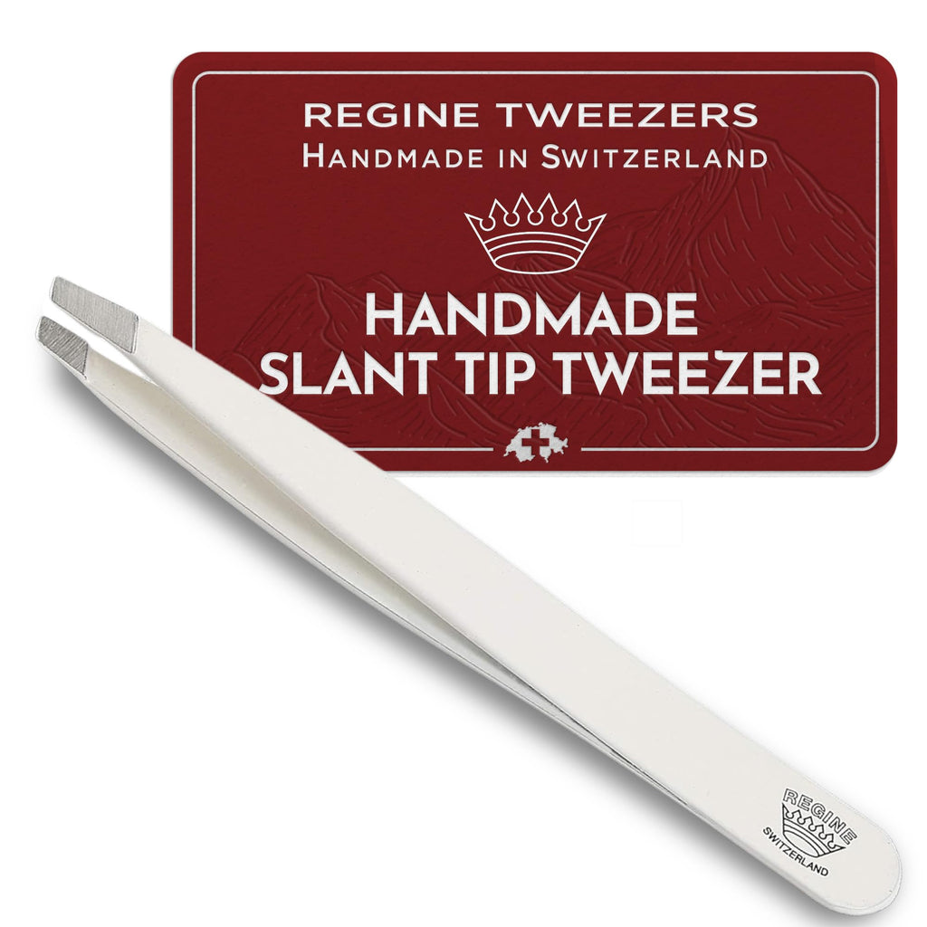 Regine Switzerland Slant Tweezer - Swiss Made Professional Eyebrow Remover