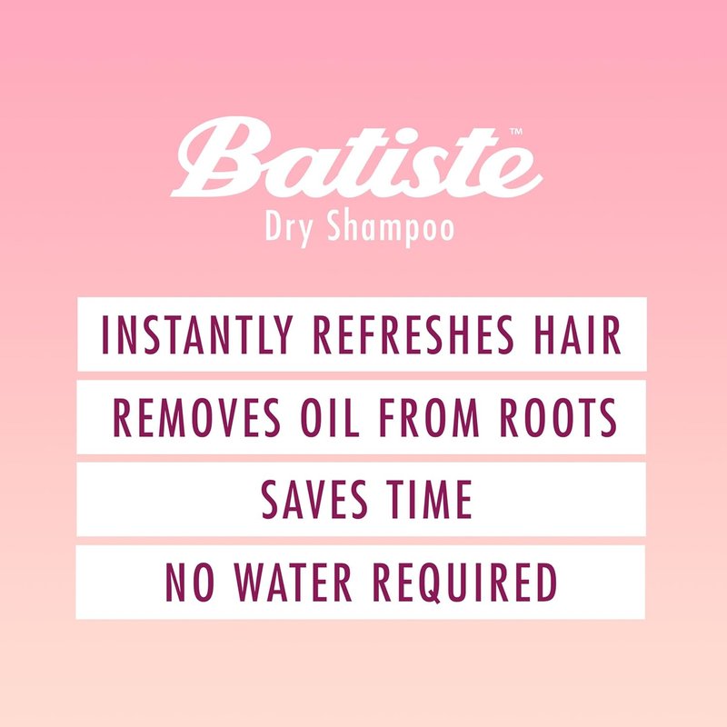 Batiste Dry Shampoo - Rose Gold | Refresh Hair, Absorb Oil & Add Texture - 5.71 oz Bottle
