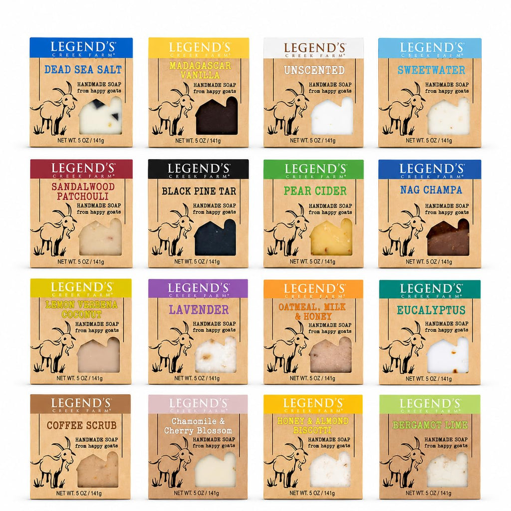 Legend's Creek Farm Goat Milk Soap Variety Pack, 16 Bars, 5 Oz