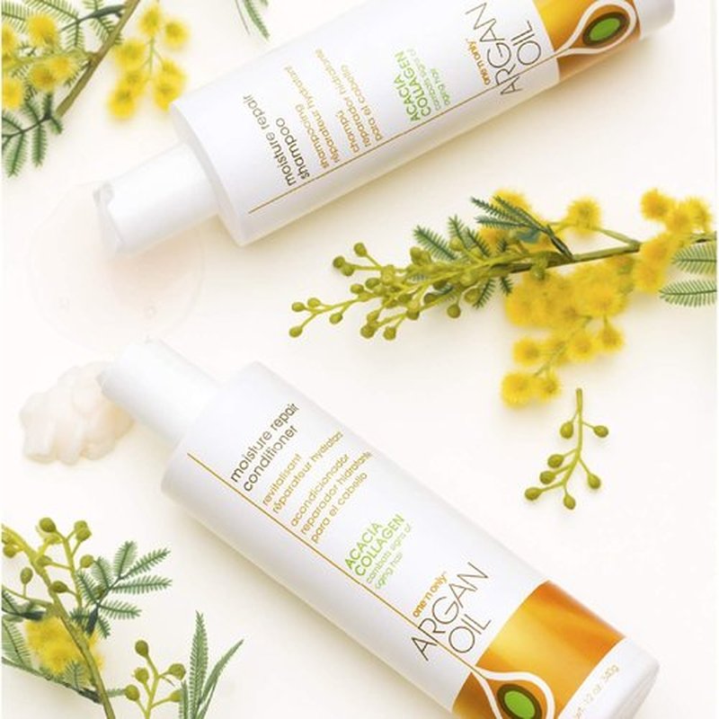 One n Only Moisture Repair Shampoo - Argan Oil & Acacia Collagen, 12 oz for Nourished Hair