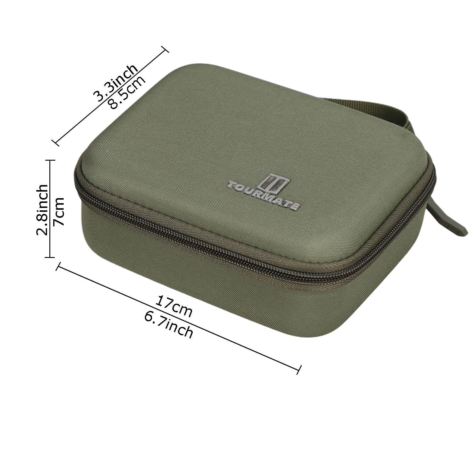 Tourmate Hard Storage Case for MANSPOT Groin Hair Trimmer,Travel Box for Electric Ball Trimmer Pubic Trimmer Shaver(Case Only) (Army Green)