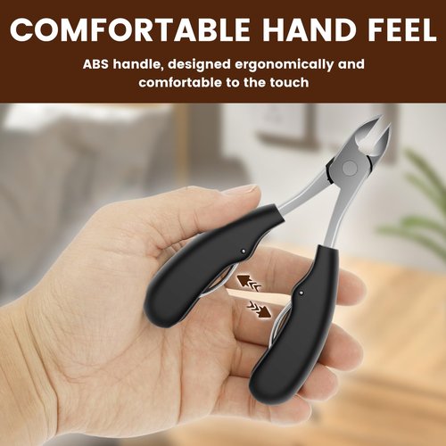 6Pcs Nails Clipper Set Stainless Steel Nail Trimming Large Opening Finger Clippers Splash Proof Fingernail Shear Set for Toes