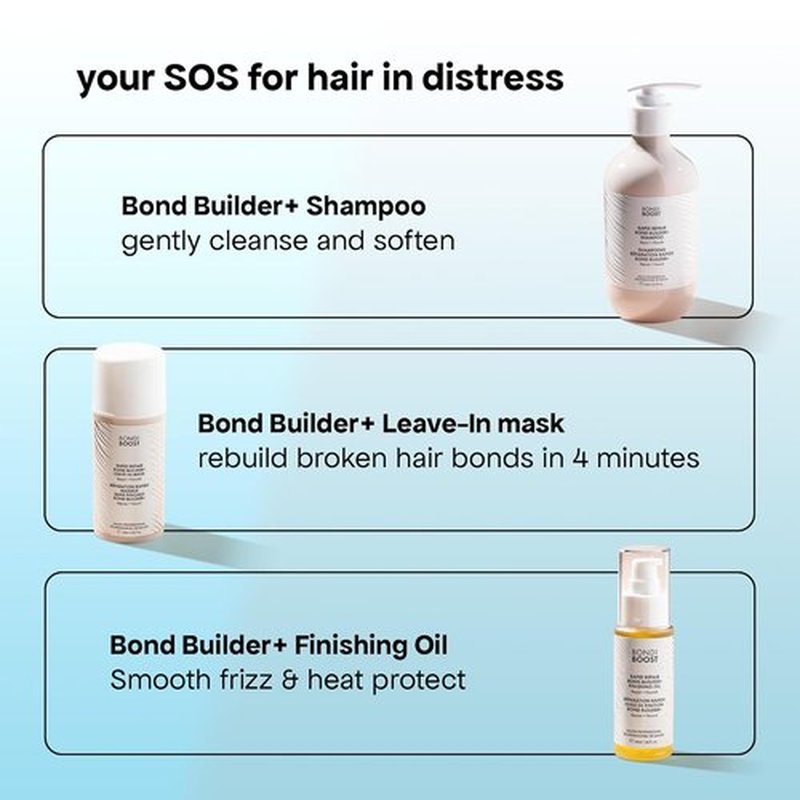 BONDIBOOST Rapid Repair Bond Builder - Leave-In Treatment for Dry, Damaged Hair | 3.38 fl oz, Strengthens & Restores Shine