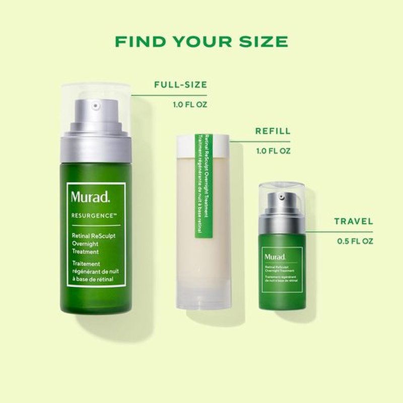 Murad Retinal ReSculpt Overnight Treatment - Advanced Face & Neck Serum for Deep Wrinkles & Lift