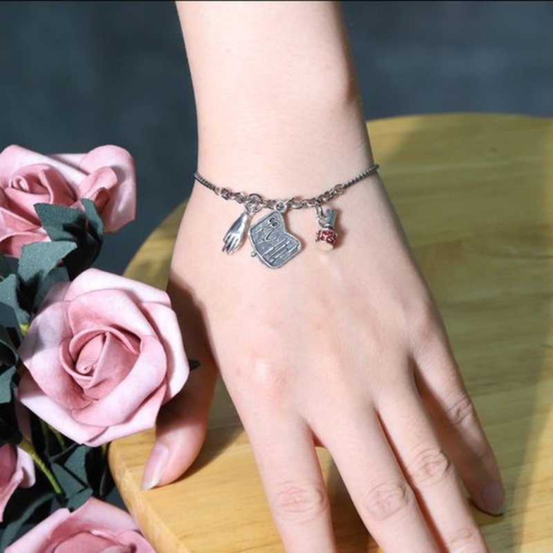 Lywjyb Birdgot Nail Tech Bracelet Nail Artist Gift Nail Technician Jewelry for Manicurist Cosmetology (nail br card)