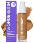 Wonderskin Hyper Bond Serum Foundation - Waterproof, Transfer-Proof 24HR Longwear Makeup with Niacinamide & Hyaluronic Acid | Lightweight Natural Finish (Afterglow)