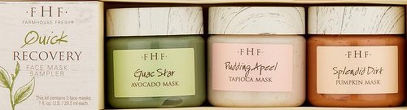 FarmHouse Fresh Quick Recovery Face Mask Sampler - 3 Count for Radiant Skin
