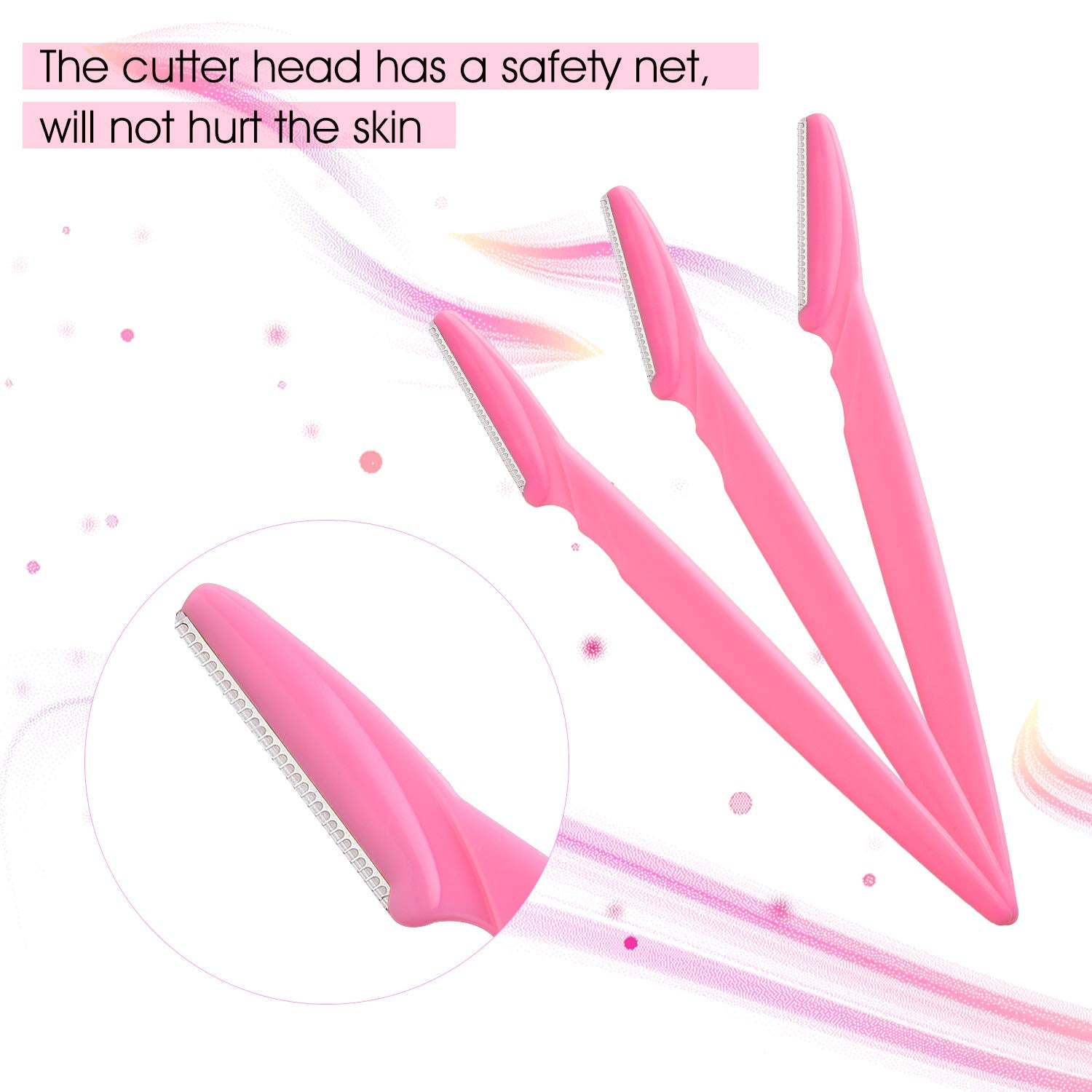 FEPITO Eyebrow Razor Shaper Shavers Trimmers for Women and Men Face Hair Removers Multipurpose Exfoliating Face Razor