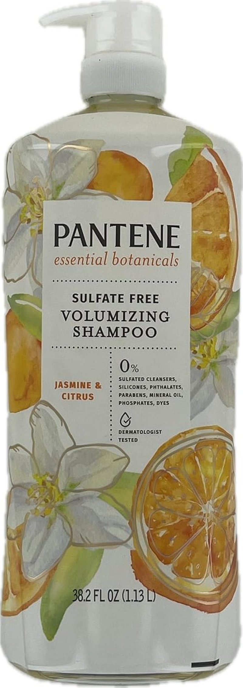 Pantene Essential Botanicals Jasmine & Citrus Shampoo - Nourishing Formula | 38.2 Fl Oz