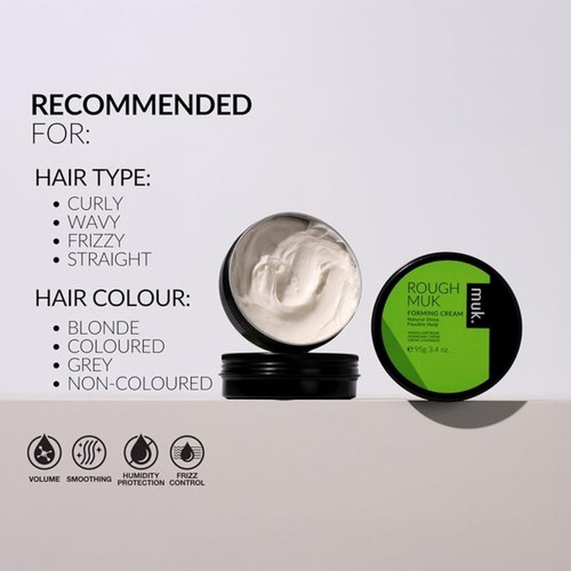 MUK. Haircare Forming Cream - Flexible Hold with Natural Sheen | 3.4oz
