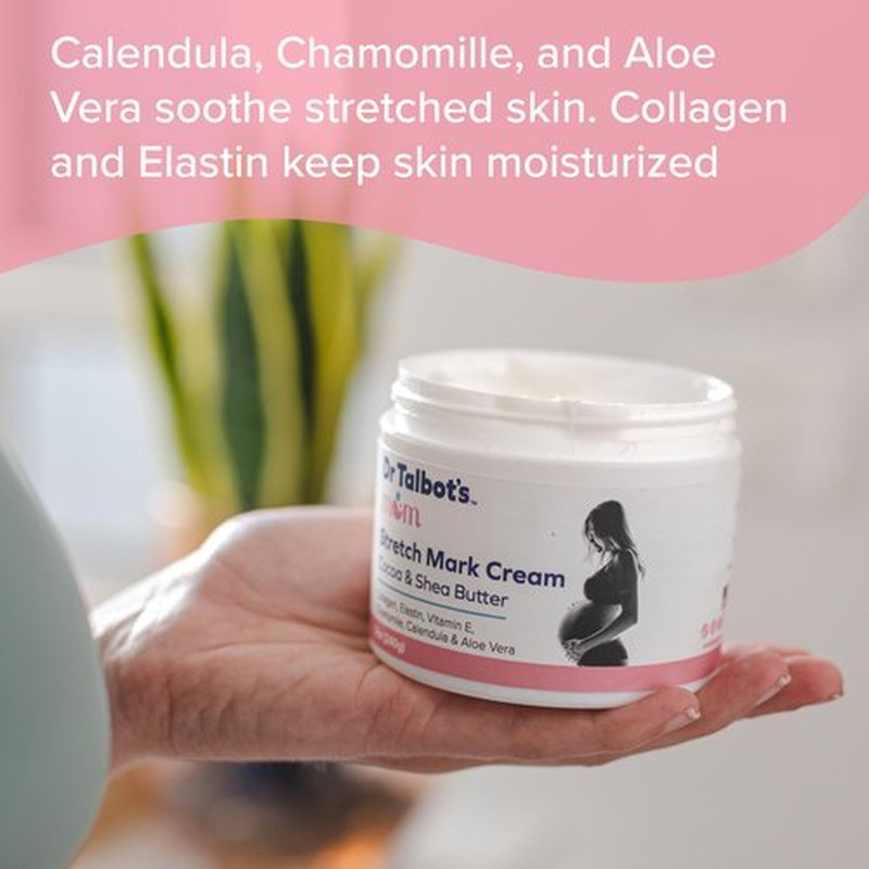 Dr. Talbot's Mom Stretch Mark Cream - Made With Cocoa and Shea Butter - Postpartum Care for Moms - 8 oz