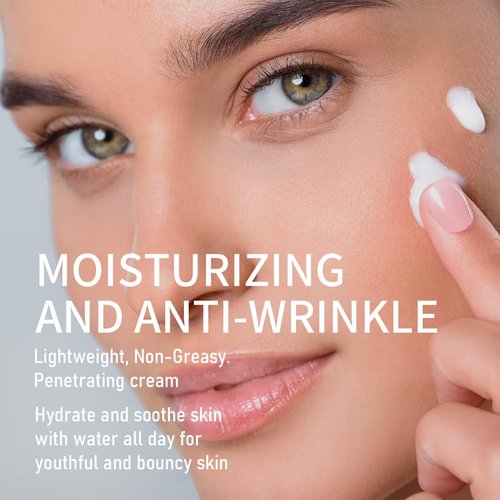 Collagen Retinol Cream for Face Unscented with Hyaluronic Acid Day & Night Moisturizer Face Cream Skin Tightening Cream for Face & Neck Cream Lifting & Recovery Rapid Wrinkles Repair 1.7 Oz