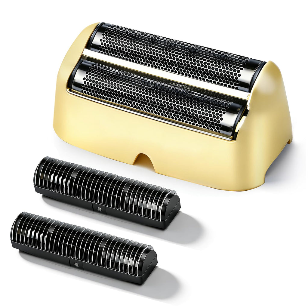 Shaver Replacement Foil and Cutter,Compatible with BaBylissPRO UV-Disinfecting Double Replacment Foil-Gold