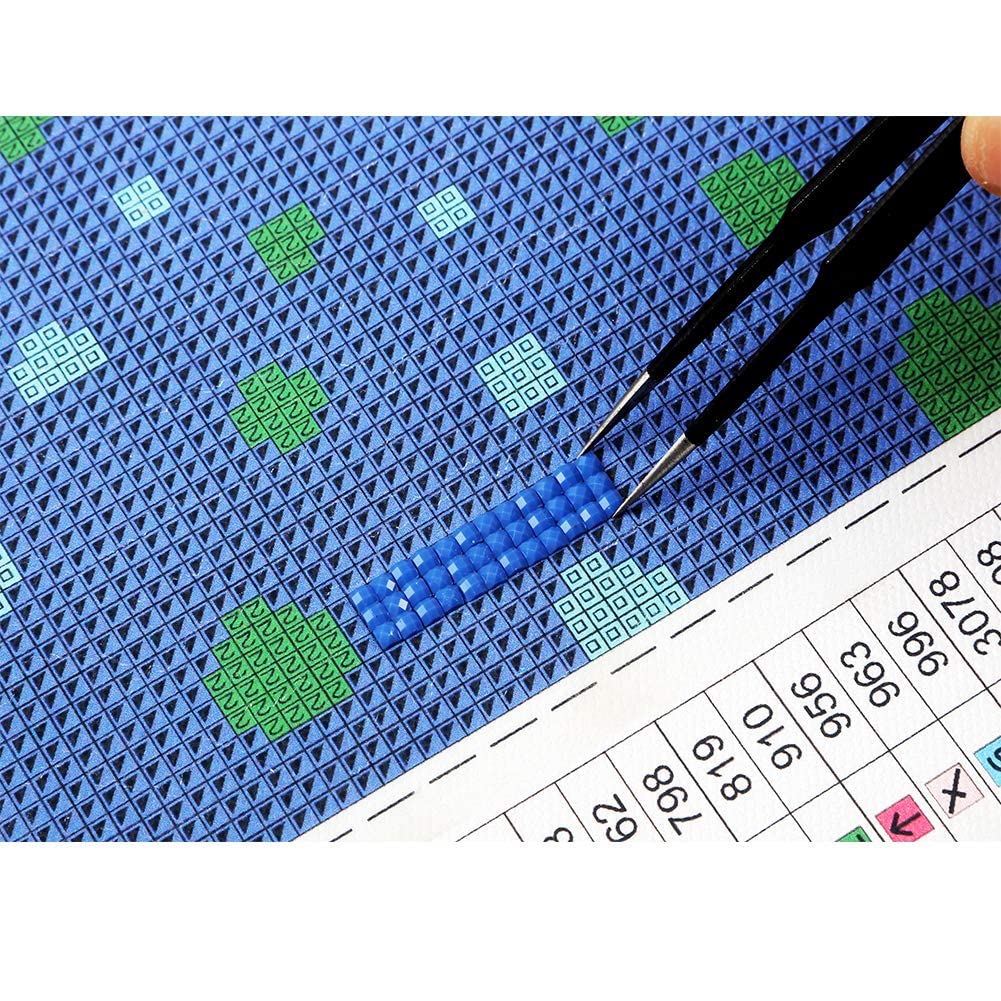 Huacan 5 pcs Diamond Painting Tweezers Diamond Painting Accessories Stainless Steel Tools