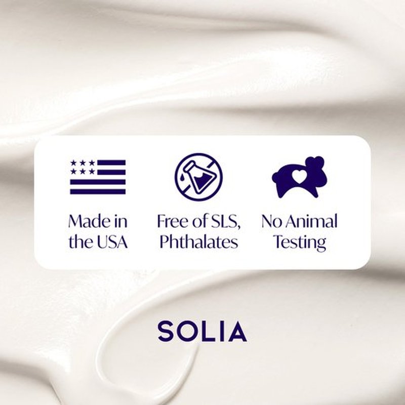 Solia Magnesium Sleep Cream, USA-Made Topical Magnesium Lotion for Sleep, Lavender Lotion for Feet Pain, Nighttime Mag Oil Body Butter, Foot Cream for Leg Cramps, Relaxing Rub for Muscle Soreness, 4oz
