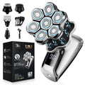 VOPH Head Shavers for Bald Men, 7D Floating Blades Electric Razor with Magnetic Detachable Heads, IPX7 Waterproof Rotary Shaver 5-in-1 Self-Grooming Kit Gift for Balder
