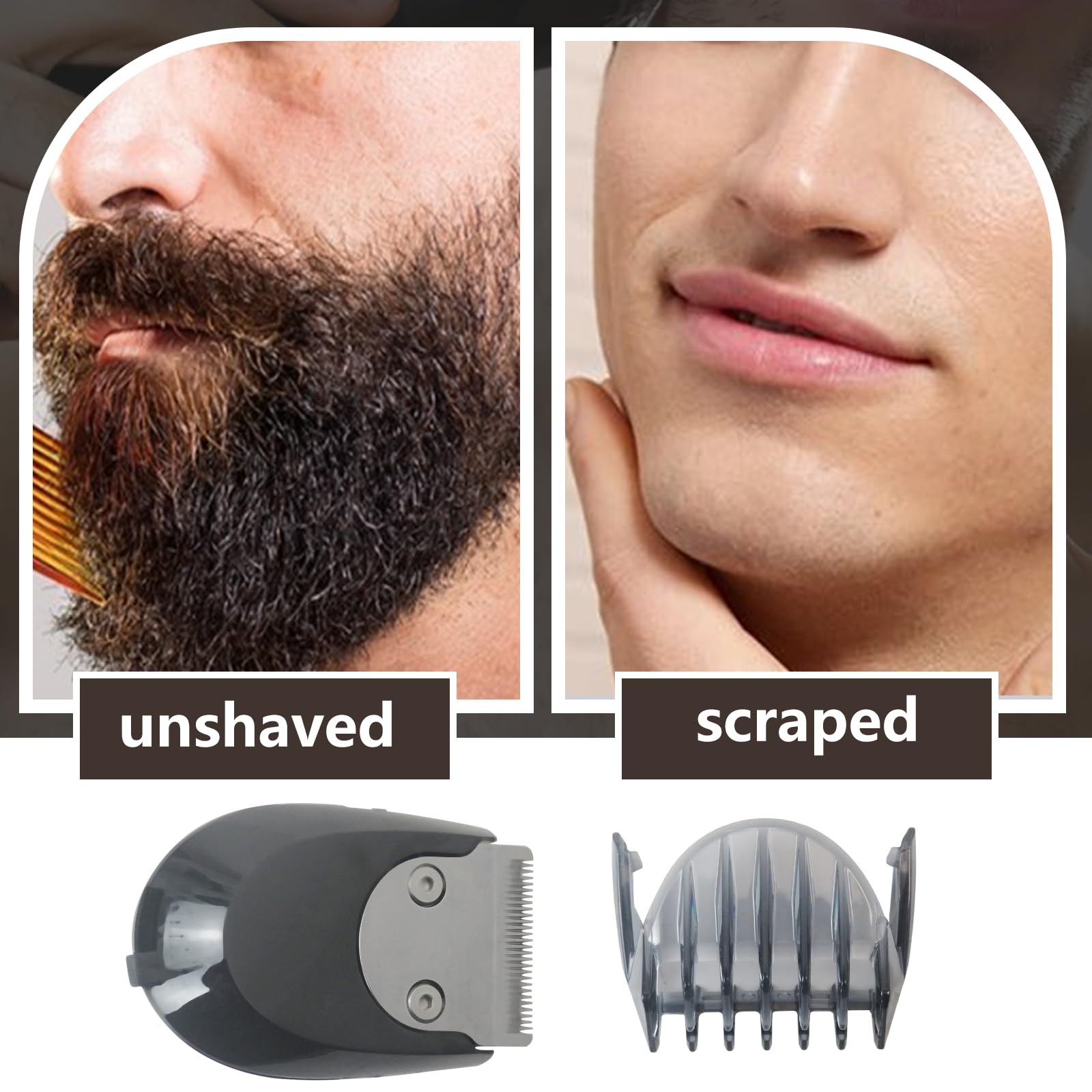 USonline911 RQ111 Smartclick Beard Shaver Head Trimmer for Philips Norelco Sensotouch Arcitec Series 5000 9000 RQ1131 RQ1145 RQ1150 RQ1151 RQ1155 RQ1160 RQ1170RQ1175 RQ1178